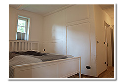 Schlafzimmer in der Ferienwohnung "Kaminstube".